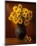 Clay Pot Sunflowers Still Life-null-Mounted Premium Giclee Print