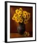 Clay Pot Sunflowers Still Life-null-Framed Art Print