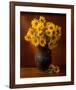 Clay Pot Sunflowers Still Life-null-Framed Art Print