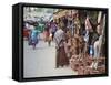 Clay Products at Market, Weligama, Southern Province, Sri Lanka, Asia-Ian Trower-Framed Stretched Canvas