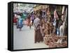 Clay Products at Market, Weligama, Southern Province, Sri Lanka, Asia-Ian Trower-Framed Stretched Canvas