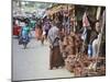 Clay Products at Market, Weligama, Southern Province, Sri Lanka, Asia-Ian Trower-Mounted Photographic Print