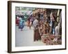 Clay Products at Market, Weligama, Southern Province, Sri Lanka, Asia-Ian Trower-Framed Photographic Print