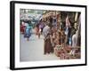 Clay Products at Market, Weligama, Southern Province, Sri Lanka, Asia-Ian Trower-Framed Photographic Print