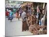 Clay Products at Market, Weligama, Southern Province, Sri Lanka, Asia-Ian Trower-Mounted Photographic Print