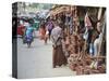 Clay Products at Market, Weligama, Southern Province, Sri Lanka, Asia-Ian Trower-Stretched Canvas