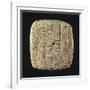 Clay Tablet Engraved in Cuneiform Characters from Ebla, Syria-null-Framed Giclee Print