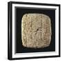 Clay Tablet Engraved in Cuneiform Characters from Ebla, Syria-null-Framed Giclee Print