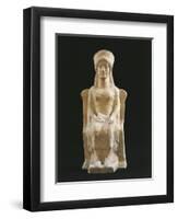 Clay Votive Statue from Megara Iblea, Sicily, Italy BC-null-Framed Giclee Print