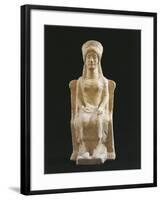 Clay Votive Statue from Megara Iblea, Sicily, Italy BC-null-Framed Giclee Print