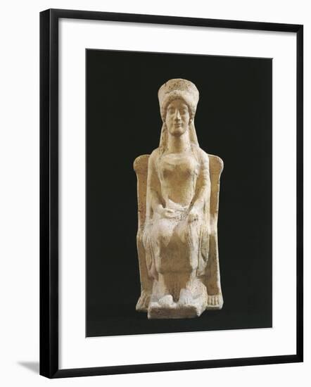 Clay Votive Statue from Megara Iblea, Sicily, Italy BC-null-Framed Giclee Print