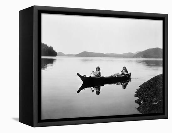 Clayoquot Canoe, c1910-Edward S. Curtis-Framed Stretched Canvas