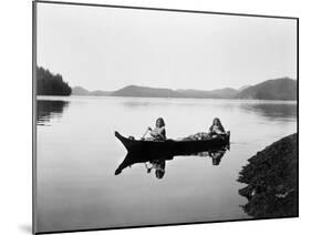 Clayoquot Canoe, c1910-Edward S. Curtis-Mounted Giclee Print