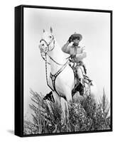 Clayton Moore, The Lone Ranger (1949)-null-Framed Stretched Canvas