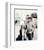 Clayton Moore, The Lone Ranger (1956)-null-Framed Photo