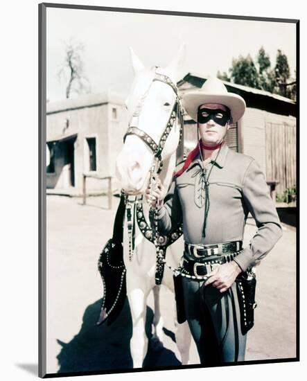Clayton Moore, The Lone Ranger (1956)-null-Mounted Photo