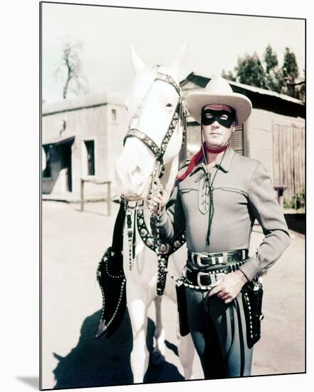 Clayton Moore, The Lone Ranger (1956)-null-Mounted Photo