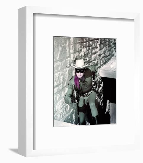 Clayton Moore, The Lone Ranger (1956)-null-Framed Photo