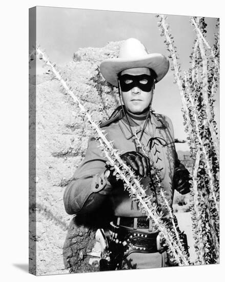 Clayton Moore - The Lone Ranger-null-Stretched Canvas