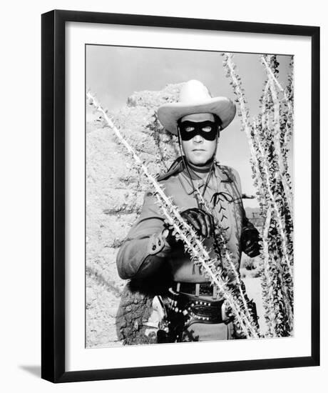 Clayton Moore - The Lone Ranger-null-Framed Photo