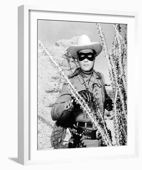 Clayton Moore - The Lone Ranger-null-Framed Photo