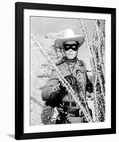 Clayton Moore - The Lone Ranger-null-Framed Photo