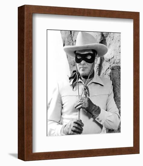 Clayton Moore - The Lone Ranger-null-Framed Photo