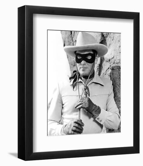 Clayton Moore - The Lone Ranger-null-Framed Photo