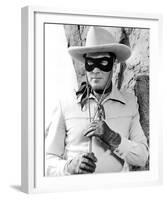 Clayton Moore - The Lone Ranger-null-Framed Photo