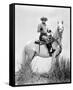 Clayton Moore - The Lone Ranger-null-Framed Stretched Canvas
