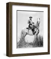 Clayton Moore - The Lone Ranger-null-Framed Photo