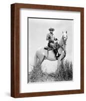 Clayton Moore - The Lone Ranger-null-Framed Photo