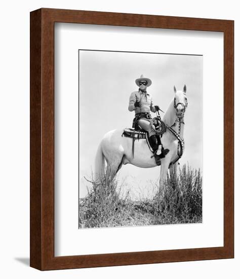 Clayton Moore - The Lone Ranger-null-Framed Photo