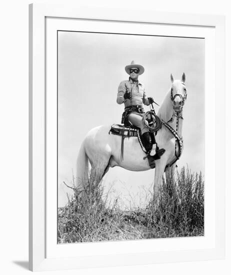 Clayton Moore - The Lone Ranger-null-Framed Photo