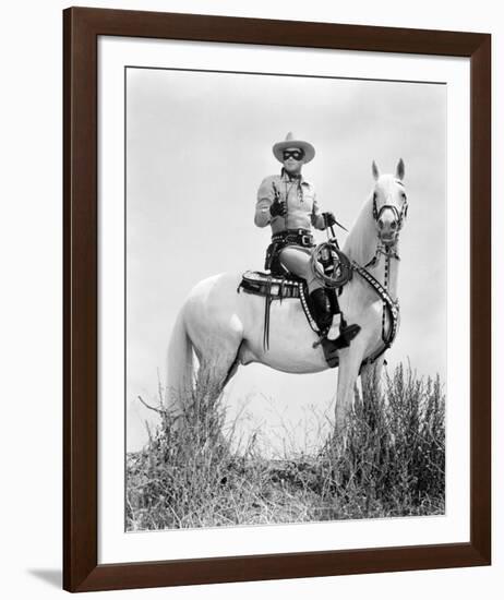 Clayton Moore - The Lone Ranger-null-Framed Photo