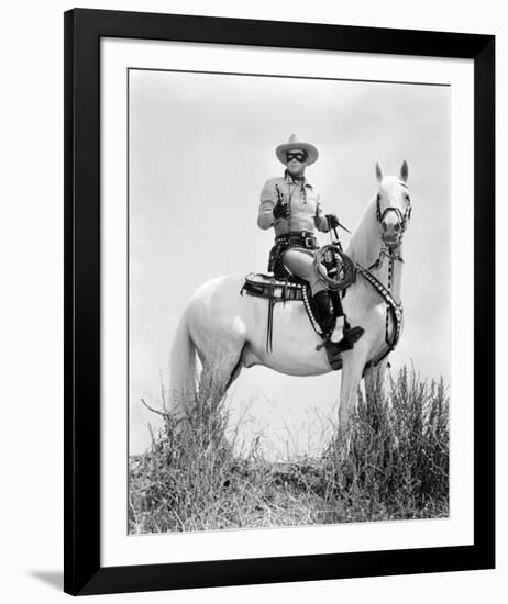 Clayton Moore - The Lone Ranger-null-Framed Photo