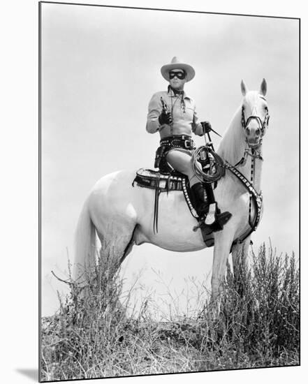 Clayton Moore - The Lone Ranger-null-Mounted Photo