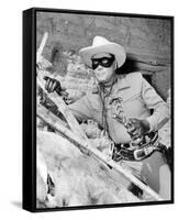 Clayton Moore - The Lone Ranger-null-Framed Stretched Canvas