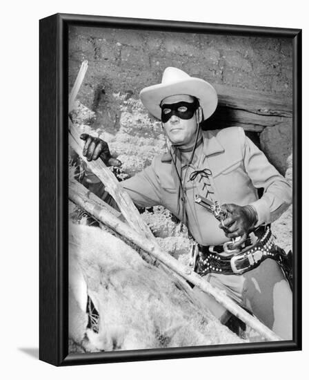 Clayton Moore - The Lone Ranger-null-Framed Photo