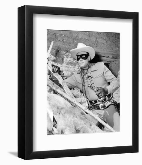 Clayton Moore - The Lone Ranger-null-Framed Photo