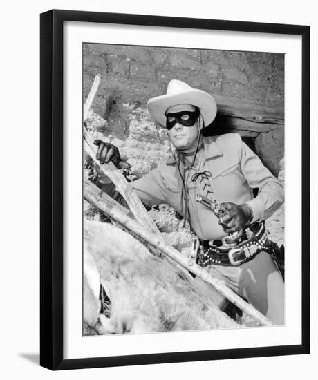 Clayton Moore - The Lone Ranger-null-Framed Photo