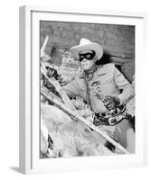 Clayton Moore - The Lone Ranger-null-Framed Photo