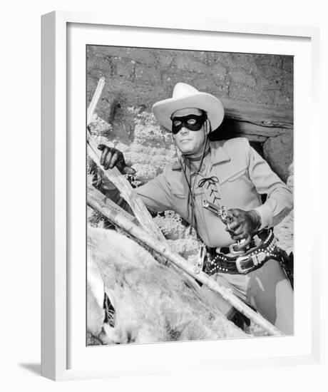 Clayton Moore - The Lone Ranger-null-Framed Photo