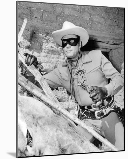 Clayton Moore - The Lone Ranger-null-Mounted Photo