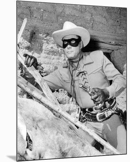 Clayton Moore - The Lone Ranger-null-Mounted Photo