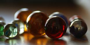 Multiple Solid Colored Marbles with Deep Contrast-Clayton Piatt-Photographic Print