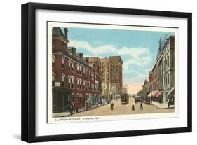 Clayton Street, Athens, Georgia-null-Framed Art Print