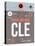 CLE Cleveland Luggage Tag II-NaxArt-Stretched Canvas