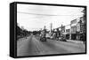 Cle Elum, Washington - A Street Scene-Lantern Press-Framed Stretched Canvas