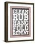 Clean and Repeat-Sd Graphics Studio-Framed Art Print